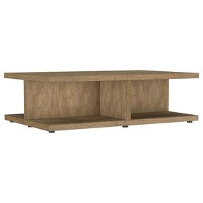  Coaster Furniture Cortona 706178 Square Engineered Wood Coffee Table - Mango IMAGE 1