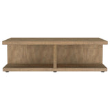  Coaster Furniture Cortona 706178 Square Engineered Wood Coffee Table - Mango IMAGE 2