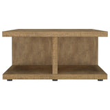  Coaster Furniture Cortona 706178 Square Engineered Wood Coffee Table - Mango IMAGE 3