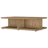  Coaster Furniture Cortona 706178 Square Engineered Wood Coffee Table - Mango IMAGE 4