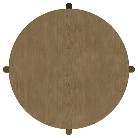  Coaster Furniture Arini 706187 Round Side Table With Storage Shelf - Sand Wash IMAGE 7