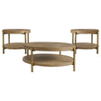  Coaster Furniture Arini 706188-S3 3-piece Round Coffee and End Table Set - Sand Wash IMAGE 1