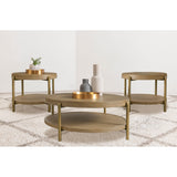  Coaster Furniture Arini 706188-S3 3-piece Round Coffee and End Table Set - Sand Wash IMAGE 2