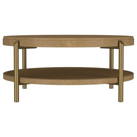  Coaster Furniture Arini 706188-S3 3-piece Round Coffee and End Table Set - Sand Wash IMAGE 4