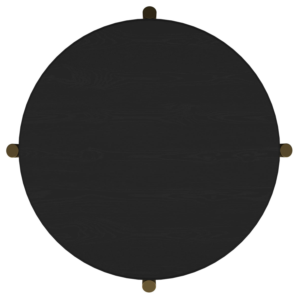  Coaster Furniture Arini 706197 Round Side Table With Storage Shelf - Black IMAGE 7