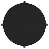  Coaster Furniture Arini 706197 Round Side Table With Storage Shelf - Black IMAGE 7