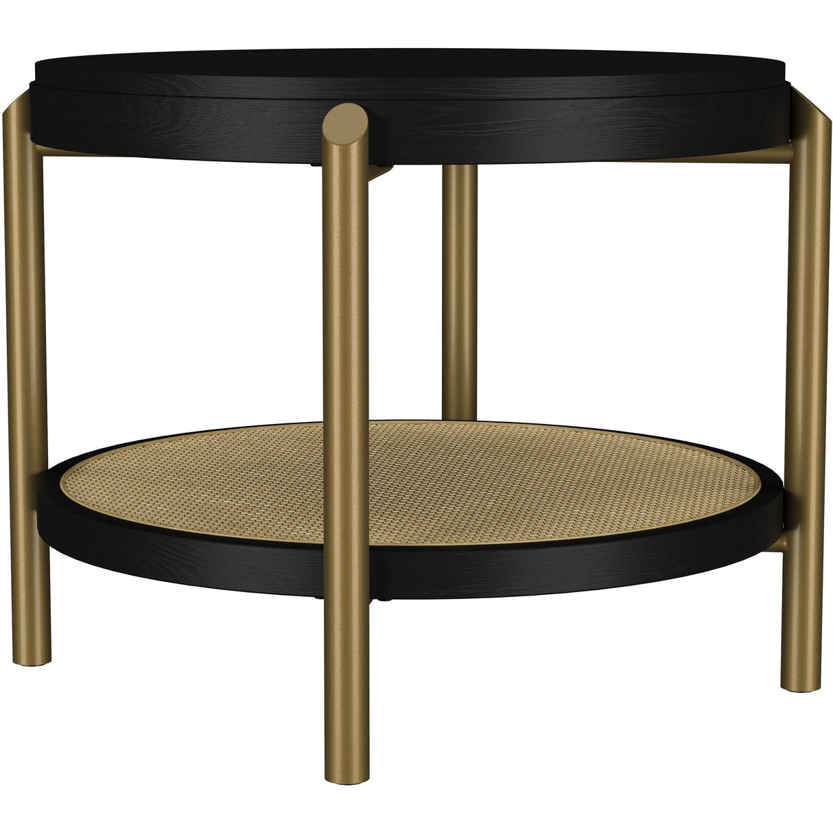  Coaster Furniture Arini 706198-S2 2-piece Round Coffee and End Table Set - Black IMAGE 3