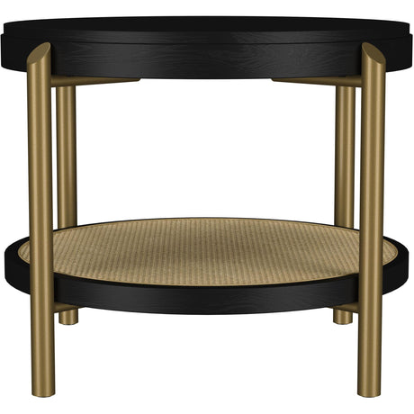  Coaster Furniture Arini 706198-S2 2-piece Round Coffee and End Table Set - Black IMAGE 4
