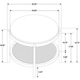  Coaster Furniture Arini 706198-S3 3-piece Round Coffee and End Table Set - Black IMAGE 13