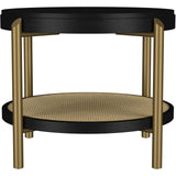  Coaster Furniture Arini 706198-S3 3-piece Round Coffee and End Table Set - Black IMAGE 4