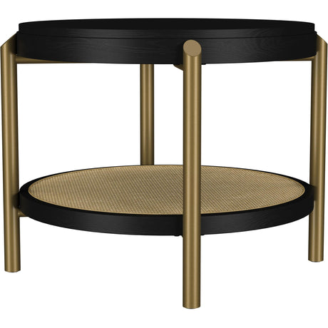  Coaster Furniture Arini 706198-S3 3-piece Round Coffee and End Table Set - Black IMAGE 5