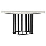  Coaster Furniture Haven 706208-S3 3-piece Round Marble Coffee and End Table Set - Black IMAGE 7