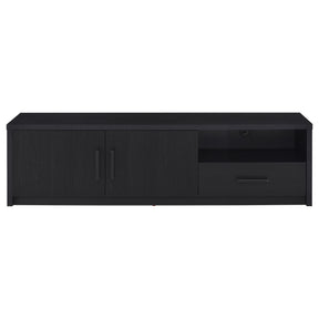  Coaster Furniture Murray 706213 70-inch 2-door TV Stand Media Console - Black IMAGE 1