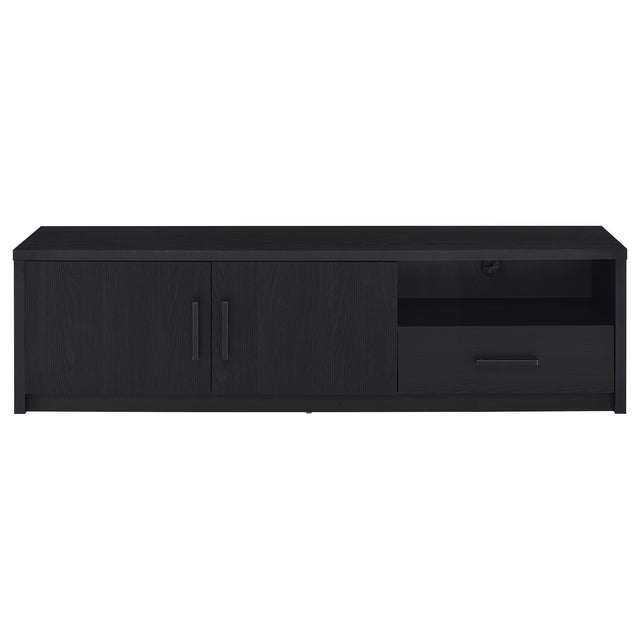  Coaster Furniture Murray 706213 70-inch 2-door TV Stand Media Console - Black IMAGE 1
