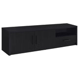  Coaster Furniture Murray 706213 70-inch 2-door TV Stand Media Console - Black IMAGE 2