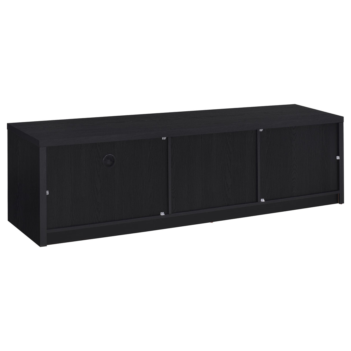  Coaster Furniture Murray 706213 70-inch 2-door TV Stand Media Console - Black IMAGE 3