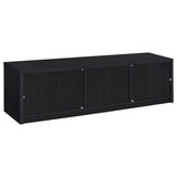  Coaster Furniture Murray 706213 70-inch 2-door TV Stand Media Console - Black IMAGE 3
