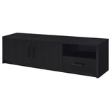  Coaster Furniture Murray 706213 70-inch 2-door TV Stand Media Console - Black IMAGE 4