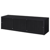  Coaster Furniture Murray 706213 70-inch 2-door TV Stand Media Console - Black IMAGE 5