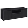  Coaster Furniture Winfield 706222 60-inch 2-door TV Stand Media Console - Black IMAGE 1