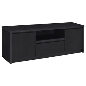  Coaster Furniture Winfield 706222 60-inch 2-door TV Stand Media Console - Black IMAGE 1