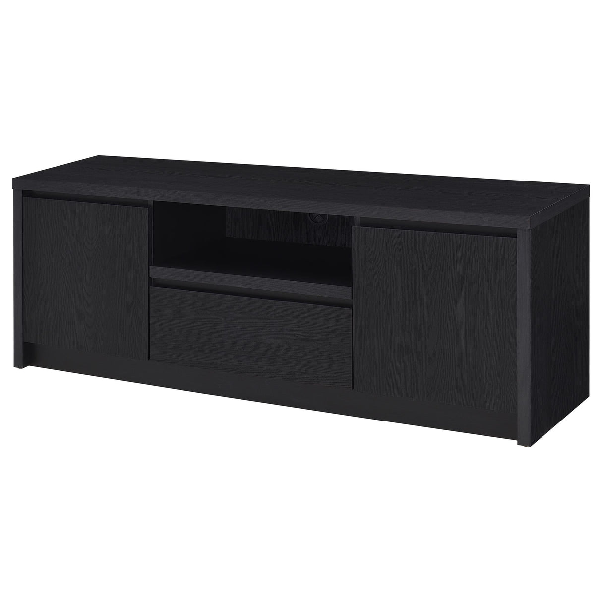  Coaster Furniture Winfield 706222 60-inch 2-door TV Stand Media Console - Black IMAGE 4