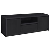  Coaster Furniture Winfield 706222-SET 3-piece Entertainment Center 60-inch TV Stand - Black IMAGE 7