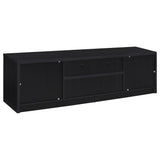  Coaster Furniture Winfield 706223-SET 3-piece Entertainment Center 78-inch TV Stand - Black IMAGE 4