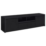  Coaster Furniture Winfield 706223-SET 3-piece Entertainment Center 78-inch TV Stand - Black IMAGE 5