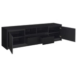  Coaster Furniture Winfield 706223-SET 3-piece Entertainment Center 78-inch TV Stand - Black IMAGE 7