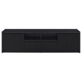  Coaster Furniture Winfield 706223-SET 3-piece Entertainment Center 78-inch TV Stand - Black IMAGE 9
