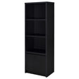 Coaster Furniture Winfield 706224 3-shelf Media Tower Entertainment Pier - Black IMAGE 1
