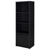  Coaster Furniture Winfield 706224 3-shelf Media Tower Entertainment Pier - Black IMAGE 1