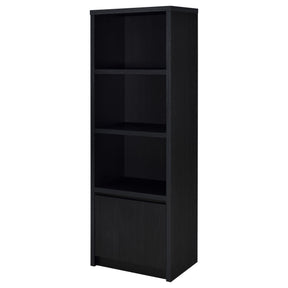  Coaster Furniture Winfield 706224 3-shelf Media Tower Entertainment Pier - Black IMAGE 1