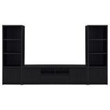  Coaster Furniture Winfield 706224 3-shelf Media Tower Entertainment Pier - Black IMAGE 12