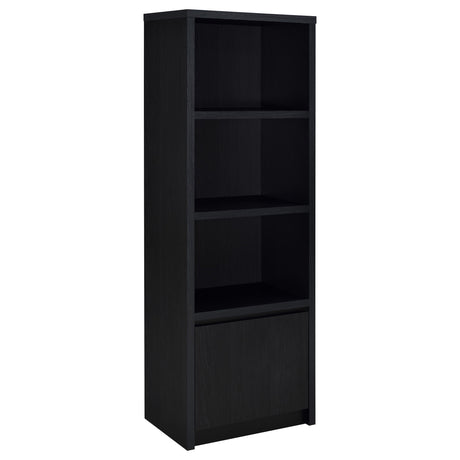  Coaster Furniture Winfield 706224 3-shelf Media Tower Entertainment Pier - Black IMAGE 2
