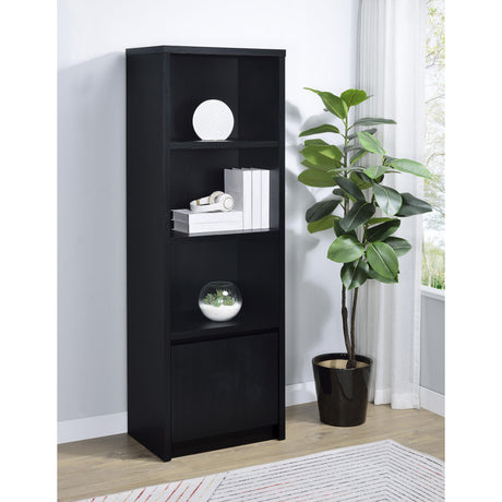  Coaster Furniture Winfield 706224 3-shelf Media Tower Entertainment Pier - Black IMAGE 6