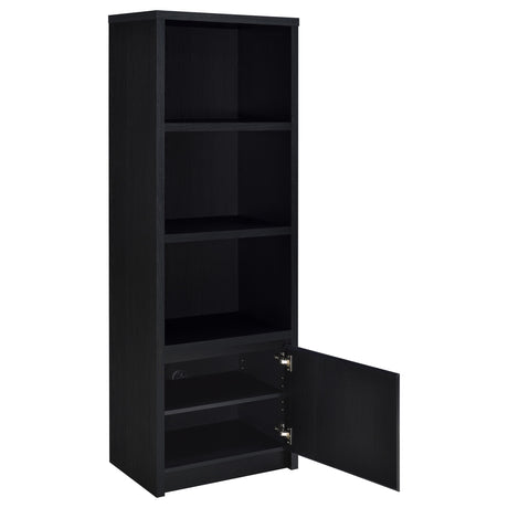  Coaster Furniture Winfield 706224 3-shelf Media Tower Entertainment Pier - Black IMAGE 8