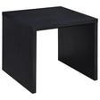  Coaster Furniture Knapp 706227 Engineered Wood Square End Table - Black IMAGE 1