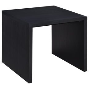  Coaster Furniture Knapp 706227 Engineered Wood Square End Table - Black IMAGE 1