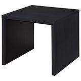  Coaster Furniture Knapp 706227 Engineered Wood Square End Table - Black IMAGE 2