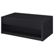  Coaster Furniture Knapp 706228 Lift Top Coffee Table with Dual Drawers - Black IMAGE 1