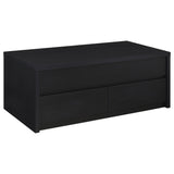  Coaster Furniture Knapp 706228 Lift Top Coffee Table with Dual Drawers - Black IMAGE 12