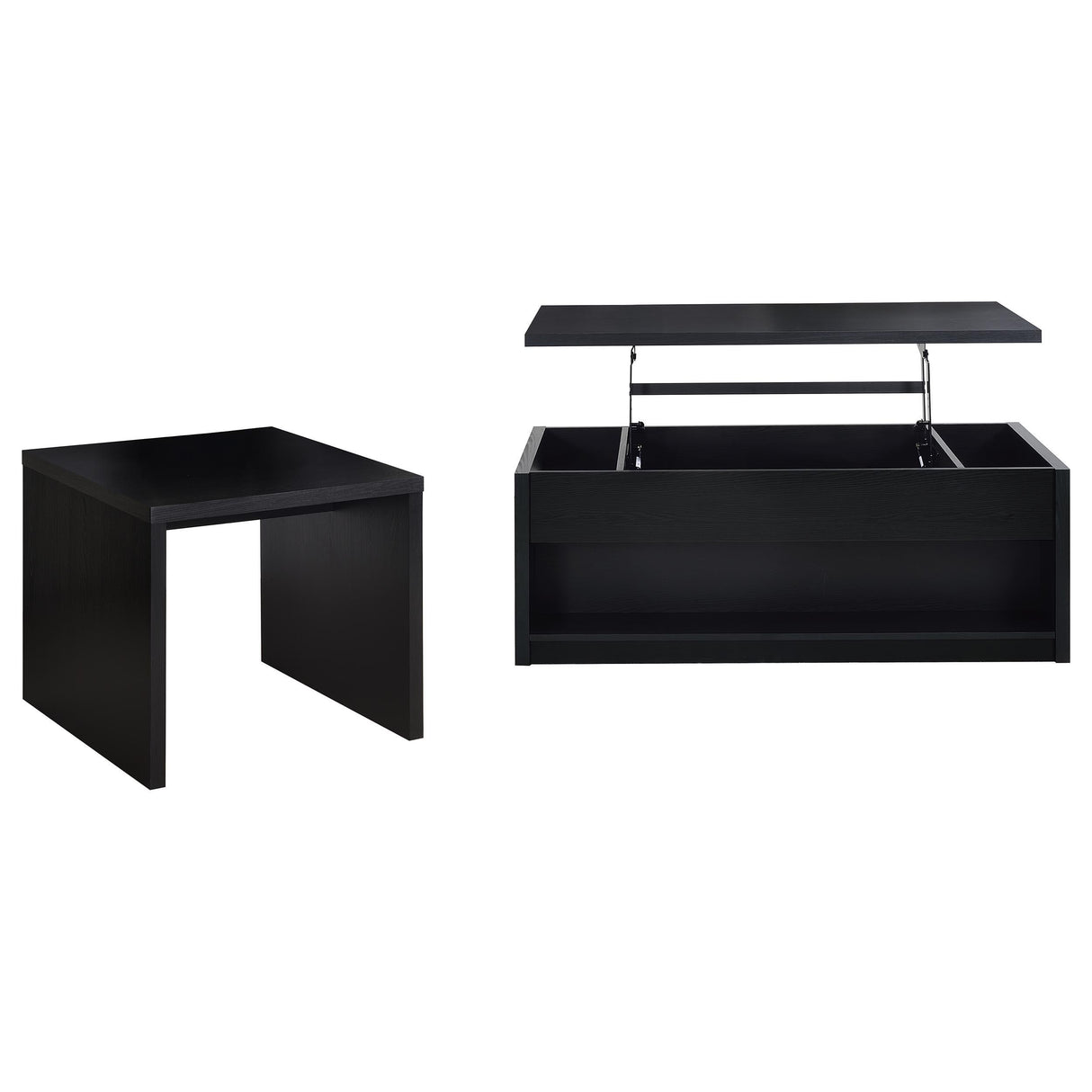  Coaster Furniture Knapp 706228-S2 2-piece Lift Top Coffee Table Set - Black IMAGE 1