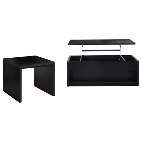  Coaster Furniture Knapp 706228-S2 2-piece Lift Top Coffee Table Set - Black IMAGE 1
