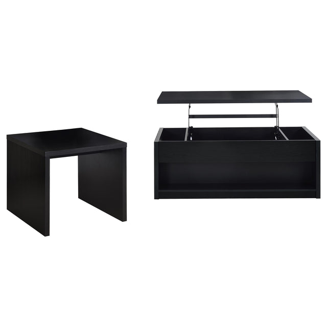  Coaster Furniture Knapp 706228-S2 2-piece Lift Top Coffee Table Set - Black IMAGE 1