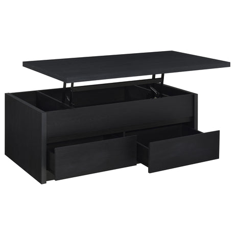  Coaster Furniture Knapp 706228-S3 3-piece Lift Top Coffee Table Set - Black IMAGE 7
