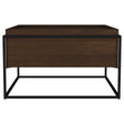  Coaster Furniture Fulton 706238 30-inch Square Mango Wood Coffee Table - Dark Brown IMAGE 1