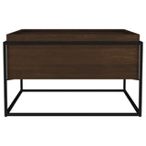  Coaster Furniture Fulton 706238 30-inch Square Mango Wood Coffee Table - Dark Brown IMAGE 1