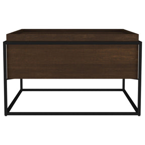  Coaster Furniture Fulton 706238 30-inch Square Mango Wood Coffee Table - Dark Brown IMAGE 1